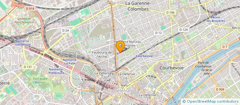 localisation de l'entreprise MONSIEUR VICTOR DA CRUZ à COURBEVOIE