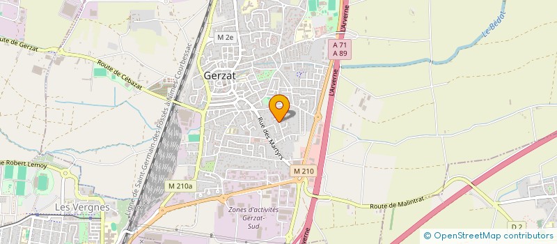 localisation de l'entreprise MONSIEUR VICTOR DA SILVA  GERZAT