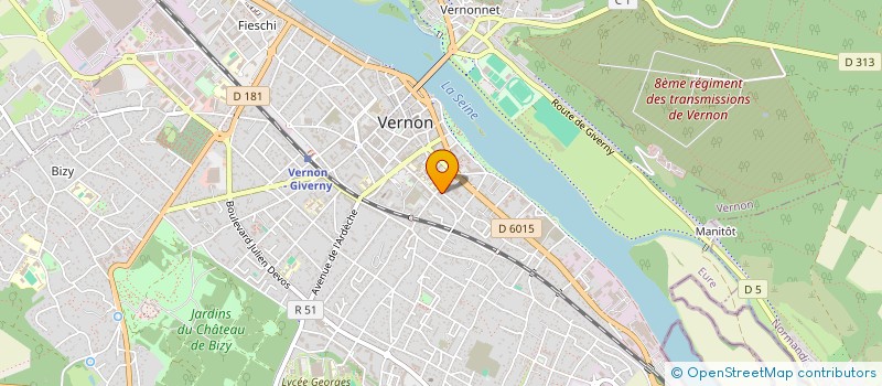 localisation de l'entreprise MONSIEUR VICTOR DEJONGHE  VERNON