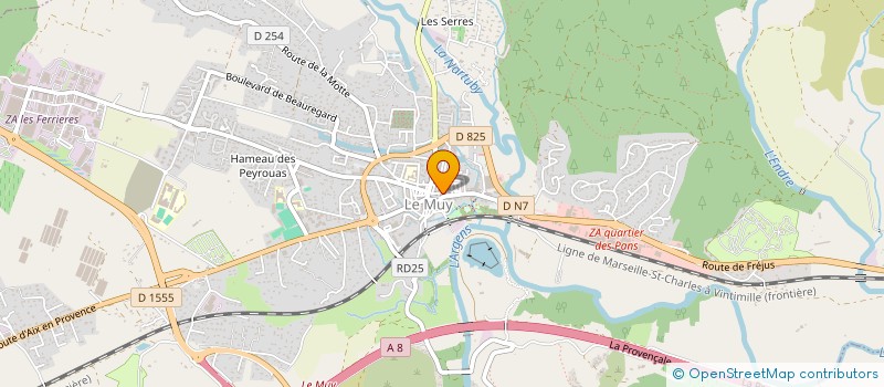 localisation de l'entreprise MONSIEUR VICTOR DEL VECCHIO  LE MUY