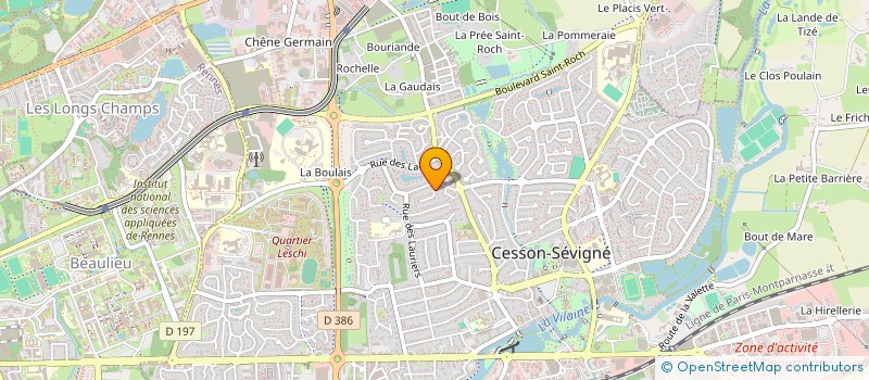 localisation de l'entreprise MONSIEUR VICTOR DELANOUE  CESSON-SEVIGNE