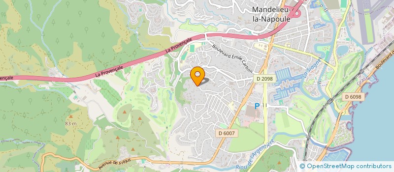 localisation de l'entreprise MONSIEUR VICTOR DELCLAUD  MANDELIEU-LA-NAPOULE