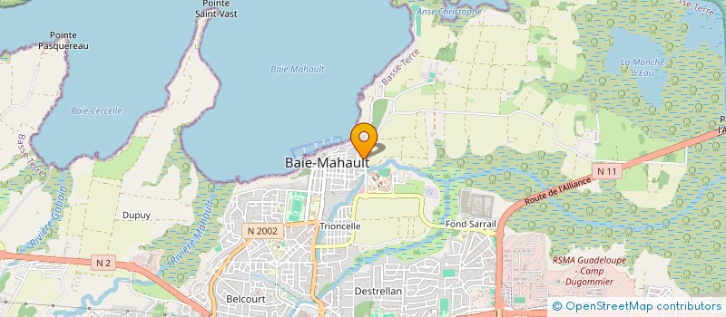 localisation de l'entreprise MONSIEUR VICTOR DELVINQUIERE  BAIE-MAHAULT