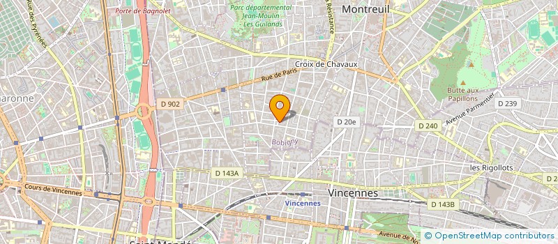 localisation de l'entreprise MONSIEUR VICTOR DOS SANTOS BENTO à MONTREUIL