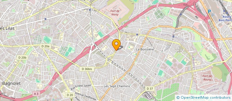 localisation de l'entreprise MONSIEUR VICTOR DOS SANTOS DE ABREU à MONTREUIL
