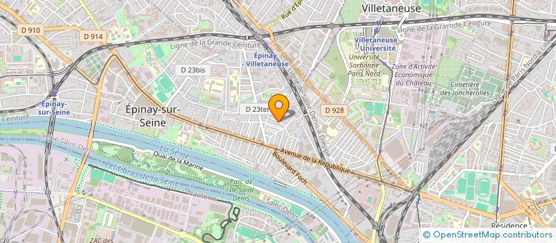 localisation de l'entreprise MONSIEUR VICTOR DRAGANCEA  EPINAY-SUR-SEINE
