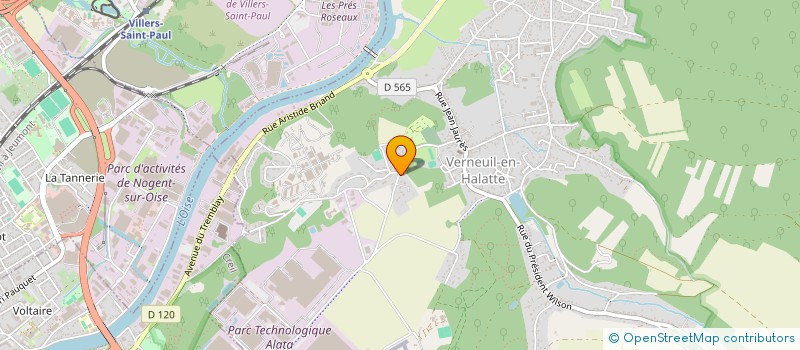 localisation de l'entreprise MONSIEUR VICTOR DUAULT  VERNEUIL-EN-HALATTE