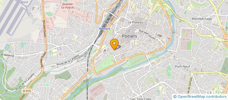 localisation de l'entreprise MONSIEUR VICTOR DUBIN à POITIERS