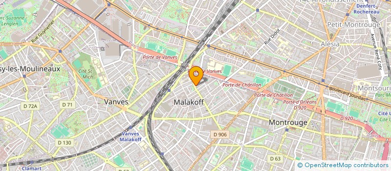 localisation de l'entreprise MONSIEUR VICTOR DUBOURG  MALAKOFF