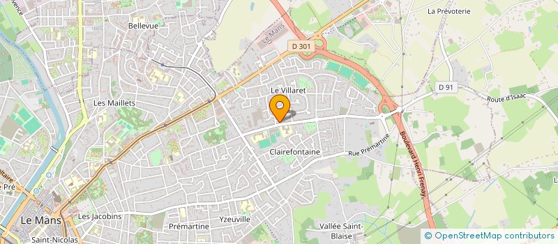 localisation de l'entreprise MONSIEUR VICTOR DUCHAINE à LE MANS
