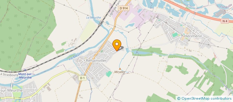 localisation de l'entreprise MONSIEUR VICTOR DUHAUT  LUNEVILLE