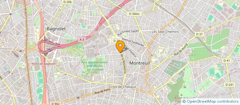 localisation de l'entreprise MONSIEUR VICTOR DUPUY à MONTREUIL