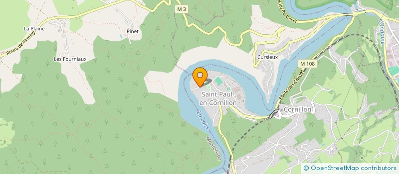 localisation de l'entreprise MONSIEUR VICTOR EYRAUD  SAINT-PAUL-EN-CORNILLON