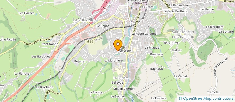 localisation de l'entreprise MONSIEUR VICTOR FAURE  SAINT-CHAMOND