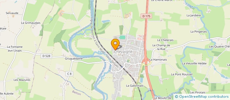 localisation de l'entreprise MONSIEUR VICTOR FAUTRAT  CHEVAIGNE