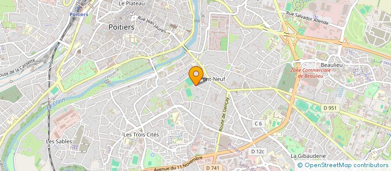 localisation de l'entreprise MONSIEUR VICTOR FAVARD  POITIERS