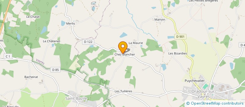 localisation de l'entreprise MONSIEUR VICTOR FERRAND  MOUTIER-MALCARD