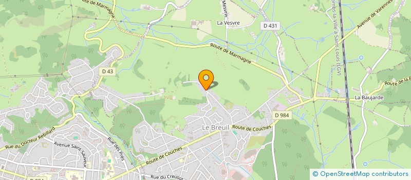 localisation de l'entreprise MONSIEUR VICTOR FESTAS  LE BREUIL