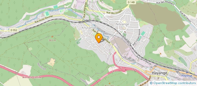 localisation de l'entreprise MONSIEUR VICTOR FINI  KNUTANGE