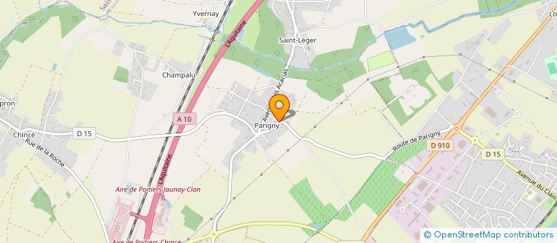 localisation de l'entreprise MONSIEUR VICTOR FLEURY  JAUNAY-MARIGNY