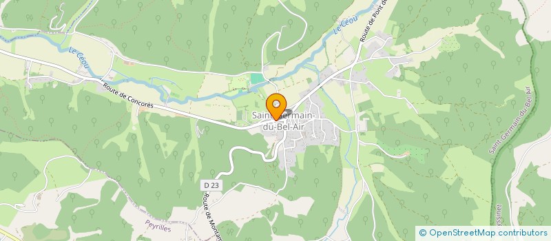 localisation de l'entreprise MONSIEUR VICTOR FLORANTY  SAINT-GERMAIN-DU-BEL-AIR