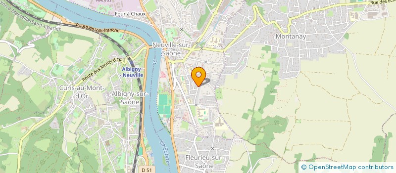 localisation de l'entreprise MONSIEUR VICTOR FRANCOZ  NEUVILLE-SUR-SAONE