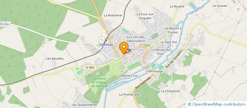localisation de l'entreprise MONSIEUR VICTOR GAPIN à VALENCAY
