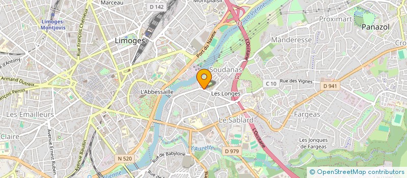 localisation de l'entreprise MONSIEUR VICTOR GARCONNOT à LIMOGES