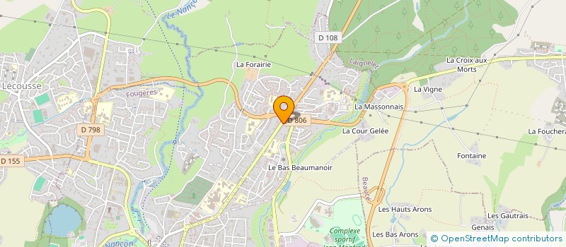localisation de l'entreprise MONSIEUR VICTOR GAUDIN à FOUGERES