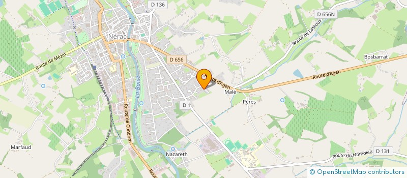 localisation de l'entreprise MONSIEUR VICTOR GAY  NERAC