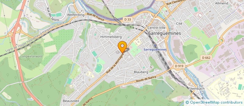 localisation de l'entreprise MONSIEUR VICTOR GEORGE à SARREGUEMINES
