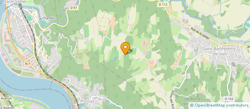 localisation de l'entreprise MONSIEUR VICTOR GIBAND  SAINT-VALLIER