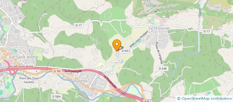 localisation de l'entreprise MONSIEUR VICTOR GIL  LE THOLONET