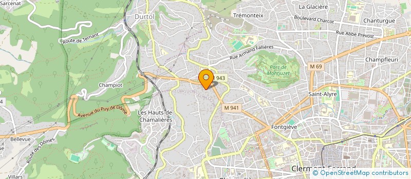 localisation de l'entreprise MONSIEUR VICTOR GIRAUD  CLERMONT-FERRAND