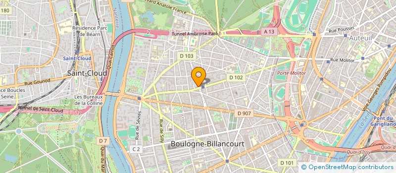 localisation de l'entreprise MONSIEUR VICTOR GONCALVES à BOULOGNE-BILLANCOURT