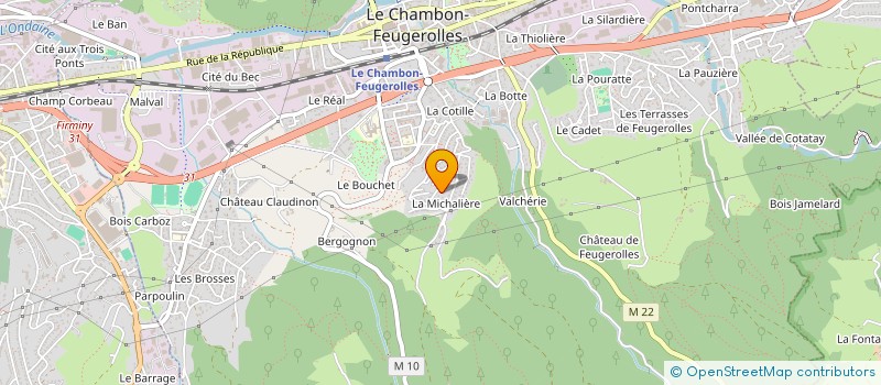 localisation de l'entreprise MONSIEUR VICTOR GRAIL à LE CHAMBON-FEUGEROLLES
