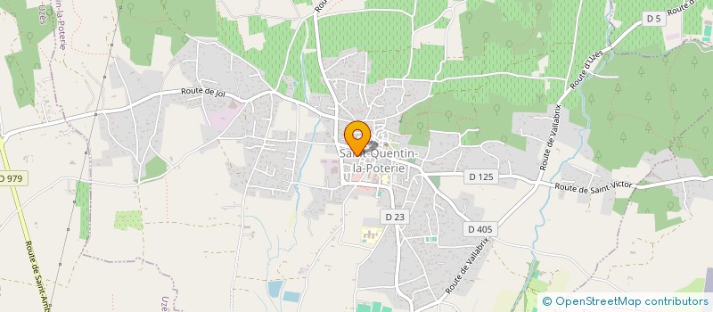 localisation de l'entreprise MONSIEUR VICTOR GRANDET  SAINT-QUENTIN-LA-POTERIE