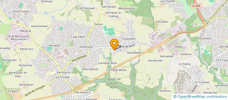 localisation de l'entreprise MONSIEUR VICTOR GRESSANI  PLOUZANE