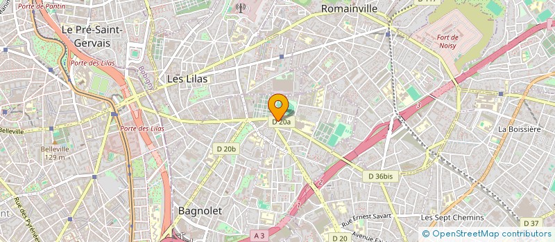 localisation de l'entreprise MONSIEUR VICTOR GUEGAN à BAGNOLET