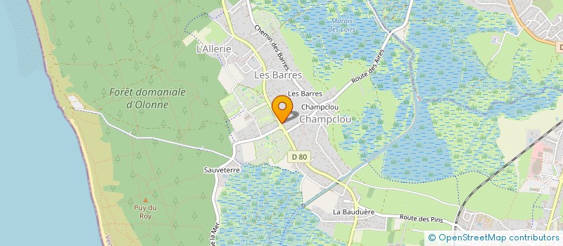 localisation de l'entreprise MONSIEUR VICTOR GUERRY à LES SABLES D'OLONNE