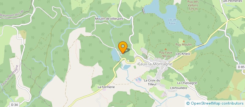 localisation de l'entreprise MONSIEUR VICTOR GUILLEN  FAUX-LA-MONTAGNE