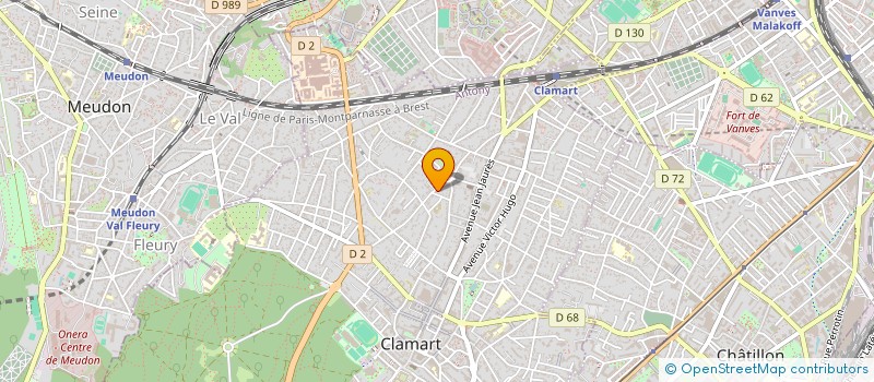localisation de l'entreprise MONSIEUR VICTOR HAMON à CLAMART
