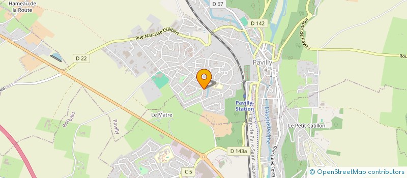 localisation de l'entreprise MONSIEUR VICTOR HORLAVILLE  PAVILLY