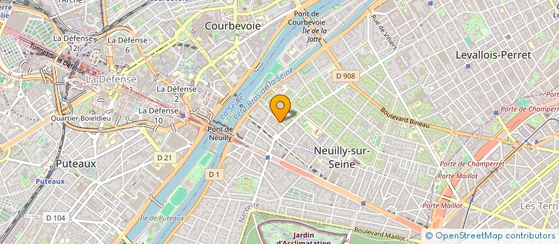 localisation de l'entreprise MONSIEUR VICTOR HUGO BEDON CHACON à NEUILLY SUR SEINE