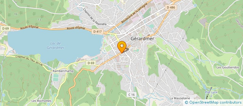 localisation de l'entreprise MONSIEUR VICTOR JACQUEL  GERARDMER