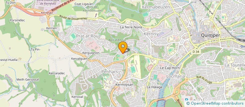 localisation de l'entreprise MONSIEUR VICTOR JACQUET à QUIMPER