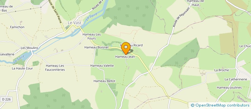 localisation de l'entreprise MONSIEUR VICTOR JEAN  LE VAST