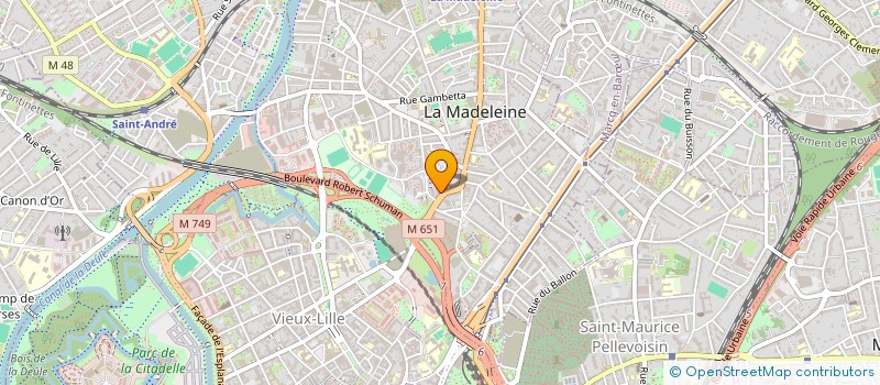 localisation de l'entreprise MONSIEUR VICTOR JONCKHEERE à LA MADELEINE