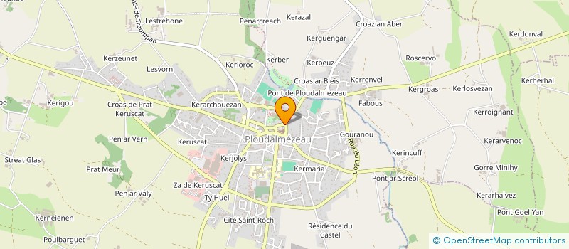 localisation de l'entreprise MONSIEUR VICTOR KEROUEL  PLOUDALMEZEAU