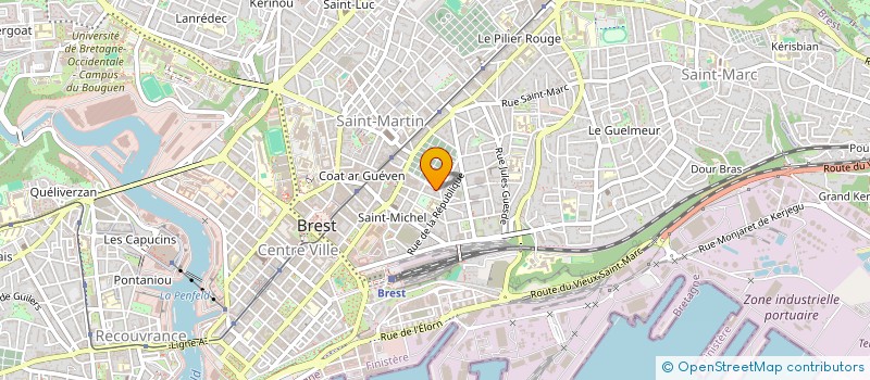 localisation de l'entreprise MONSIEUR VICTOR KERROS  BREST